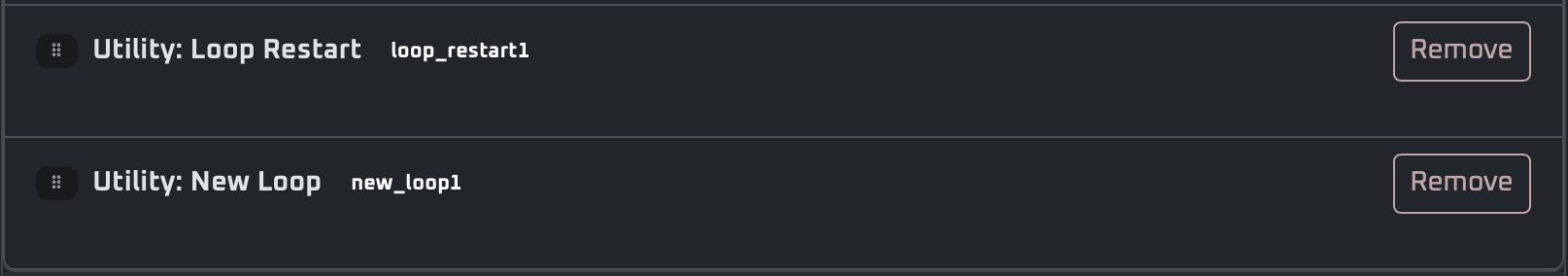 Utility loop controls
