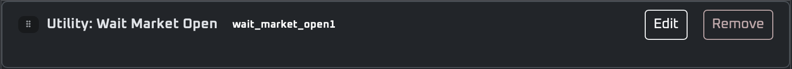 Utility wait market open
